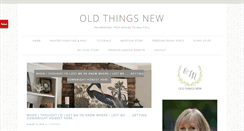 Desktop Screenshot of oldthingsnewblog.com