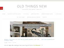Tablet Screenshot of oldthingsnewblog.com